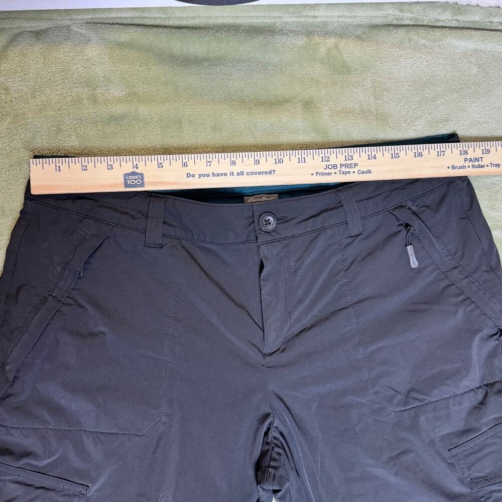 Eddie Bauer Cargo Fleece Lined Pants Hiking Outdoor Utility Zip Pocket P16 - Picture 8 of 11